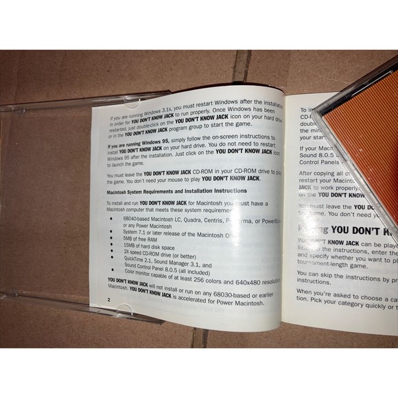 You Don't Know Jack Trivia Games Vol 1, 2 & 3. Windows 3.1 95 & 98 Mac OS 7.1 + - Picture 2 of 12